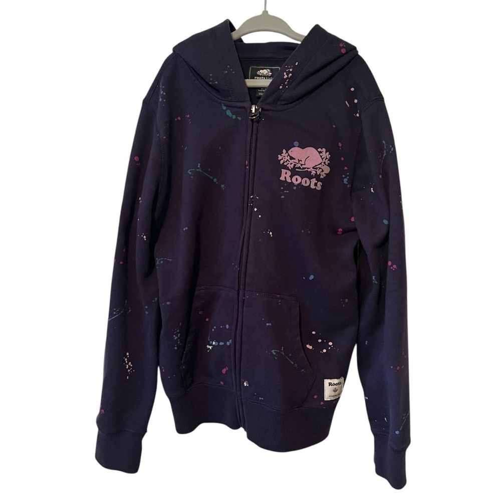 Roots Kids Full Zip Hoodie - Purple